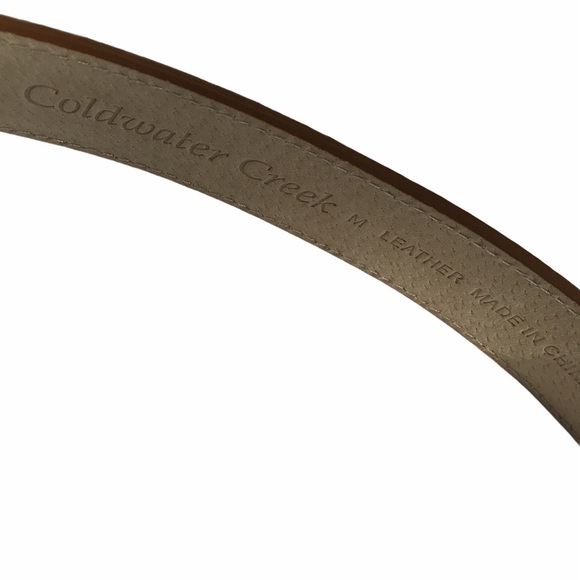 2 for $25 Caramel Tan Leather Belt Medium Coldwater Creek - Picture 5 of 10